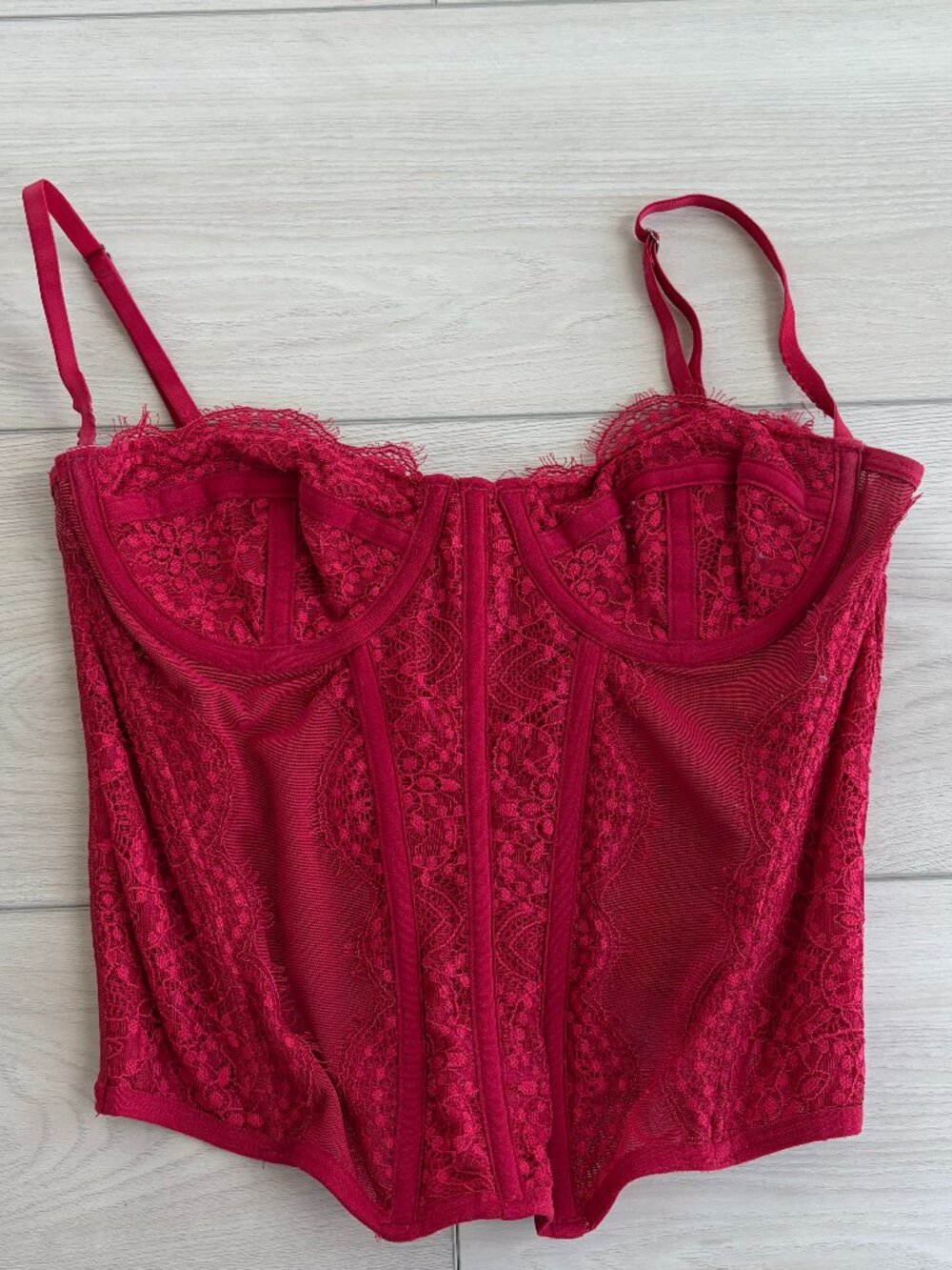 Urban Outfitters Red Corset Top